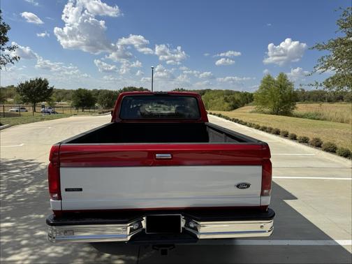 Red 1994 Ford F-350 XL Crew Cab