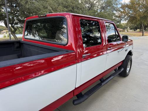 Red 1994 Ford F-350 XL Crew Cab