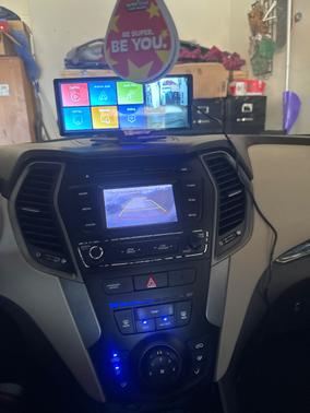 Blue 2017 Hyundai Santa Fe Sport 2.4L