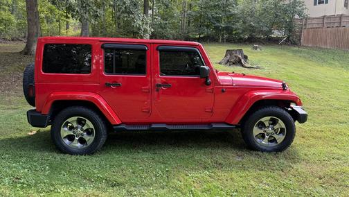 Red 2018 Jeep Wrangler JK Unlimited Sahara
