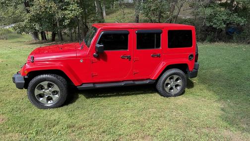 Red 2018 Jeep Wrangler JK Unlimited Sahara