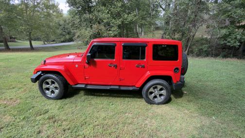 Red 2018 Jeep Wrangler JK Unlimited Sahara