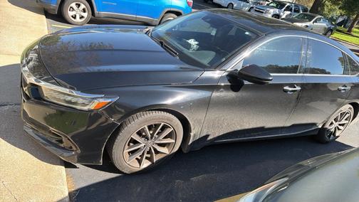 Black 2022 Honda Accord EX-L 1.5T