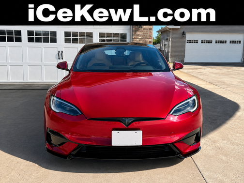 Red 2026 Tesla Model S Plaid
