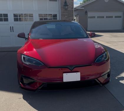 Red 2026 Tesla Model S Plaid