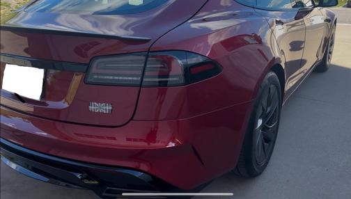Red 2026 Tesla Model S Plaid