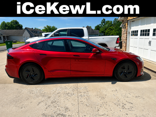 Red 2026 Tesla Model S Plaid