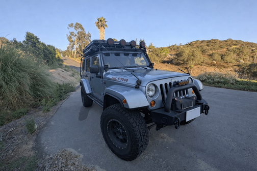 Blue 2012 Jeep Wrangler Unlimited Sport RHD