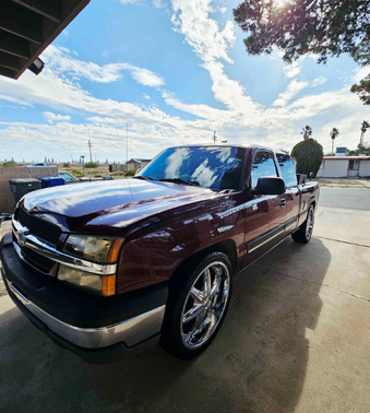 Red 2003 Chevrolet Silverado 1500 LS Extended Cab