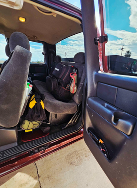 Red 2003 Chevrolet Silverado 1500 LS Extended Cab