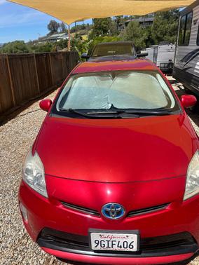 Red 2013 Toyota Prius Three