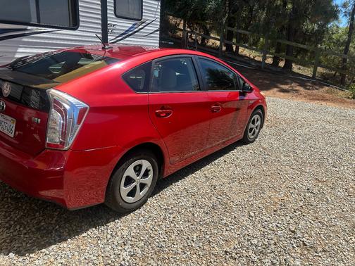 Red 2013 Toyota Prius Three