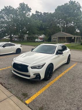 White 2020 INFINITI Q50 3.0t LUXE