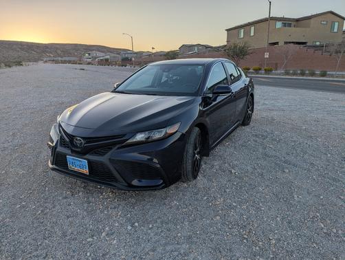 Blue 2022 Toyota Camry SE Nightshade