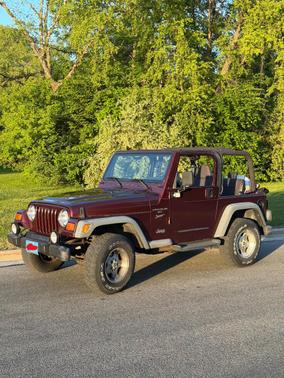 Red 2001 Jeep Wrangler Sport