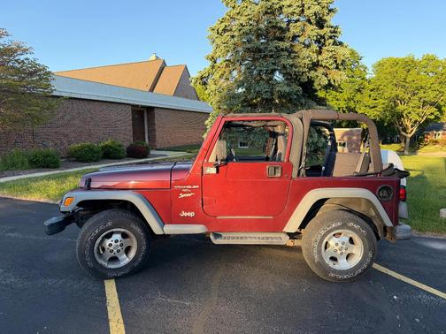 Red 2001 Jeep Wrangler Sport