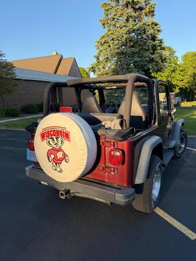 Red 2001 Jeep Wrangler Sport