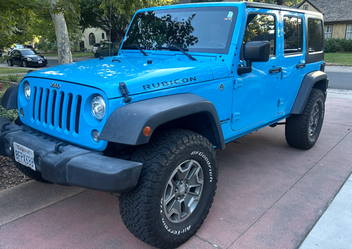 Blue 2017 Jeep Wrangler Unlimited Rubicon