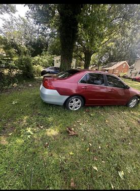 Red 2007 Honda Accord EX