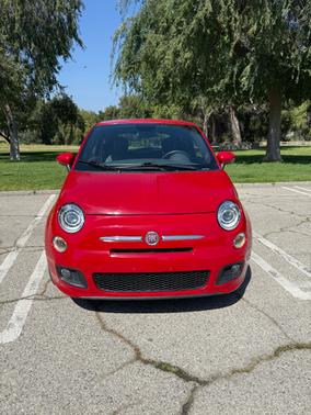 Red 2015 FIAT 500 Sport