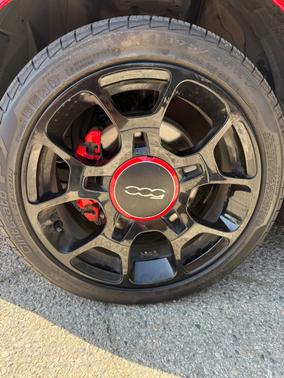 Red 2015 FIAT 500 Sport