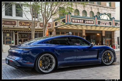 Blue 2022 Porsche Taycan Taycan Turbo S