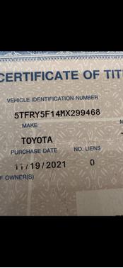 Black 2021 Toyota Tundra SR5