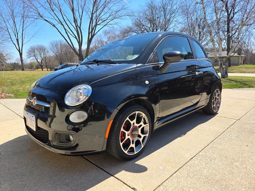 Black 2012 FIAT 500 Sport