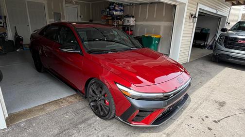 Red 2025 Hyundai ELANTRA N Base
