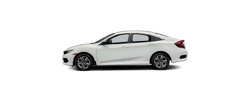 White 2017 Honda Civic LX