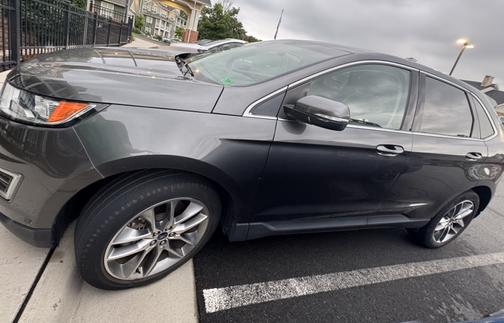 Gray 2017 Ford Edge Titanium