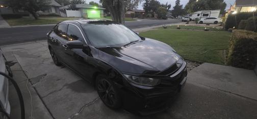 Black 2017 Honda Civic EX