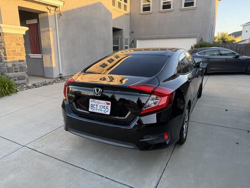 Black 2018 Honda Civic LX