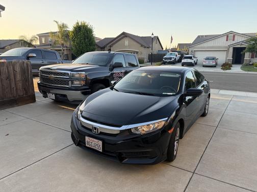Black 2018 Honda Civic LX