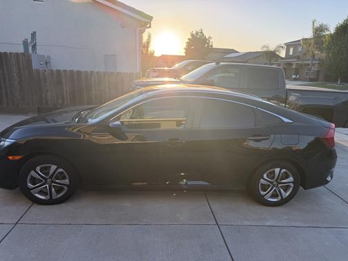 Black 2018 Honda Civic LX