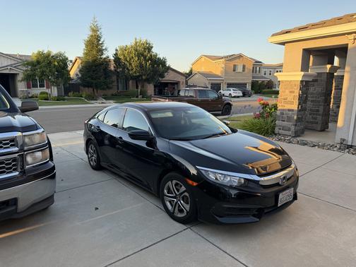 Black 2018 Honda Civic LX
