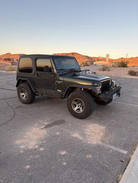 Green 1998 Jeep Wrangler Sport