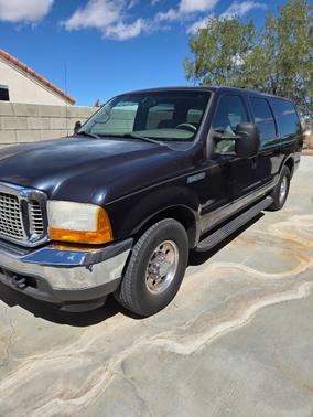 Blue 2001 Ford Excursion XLT