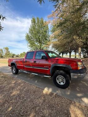 Red 2004 Chevrolet Silverado 2500 LS H/D Crew Cab