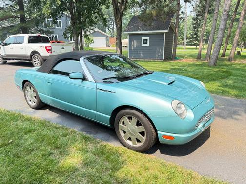 Blue 2002 Ford Thunderbird Premium