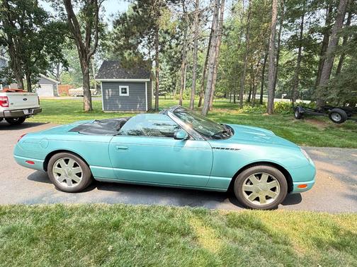 Blue 2002 Ford Thunderbird Premium