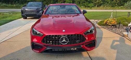 Red 2025 Mercedes-Benz AMG CLE 53 4MATIC+
