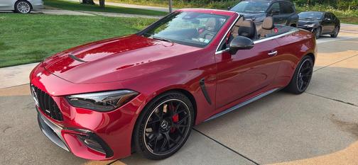 Red 2025 Mercedes-Benz AMG CLE 53 4MATIC+