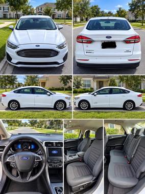 White 2019 Ford Fusion Hybrid SE