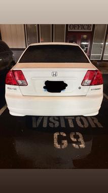White 2004 Honda Civic Hybrid Base