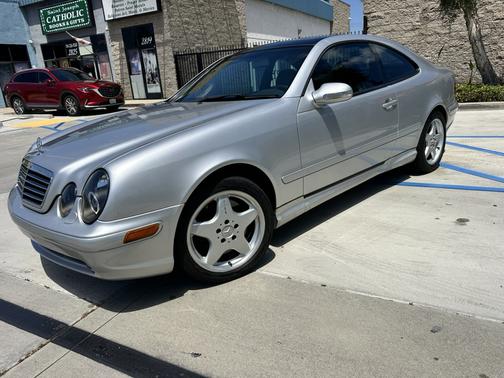 Silver 2002 Mercedes-Benz CLK-Class 55 AMG