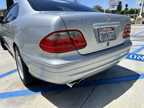 Silver 2002 Mercedes-Benz CLK-Class 55 AMG