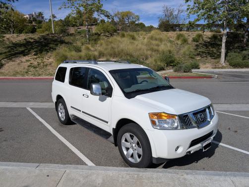 White 2010 Nissan Armada Titanium
