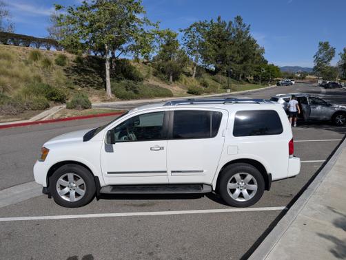 White 2010 Nissan Armada Titanium