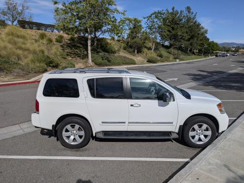 White 2010 Nissan Armada Titanium